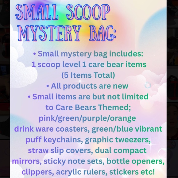 Care Bears Small Scoop Mystery Order🧸✨🌈 - Picture 3 of 4